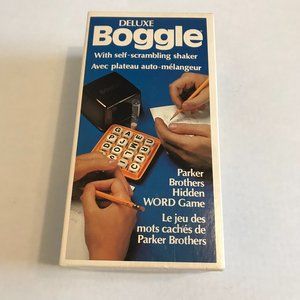 Parker Brothers Deluxe Boggle Hidden Word Game with Self-scrambling Shaker